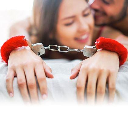 Kép valamiből Plüss bilincs - piros