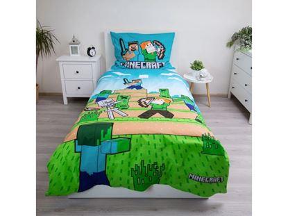 Kép Gyerek ágyneműhuzat - Minecraft Túlélő Mód