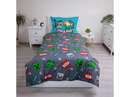 Kép Gyerek ágyneműhuzat - Minecraft Túlélő Mód