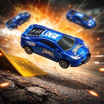 Kép valamiből Átfordulós kaszkadőr játékautó  -  kék