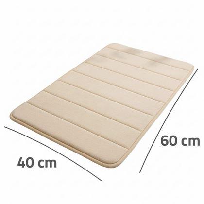 Kép valamiből Csúszásgátló fürdőszobai szőnyeg 40 x 60 cm - bézs