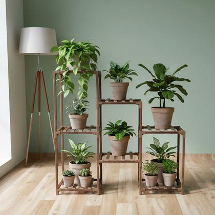 Kép valamiből Fa virágtartó állvány