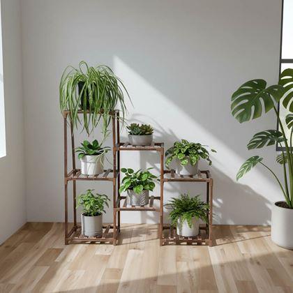 Kép valamiből Fa virágtartó állvány