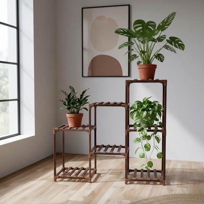 Kép valamiből Fa virágtartó állvány