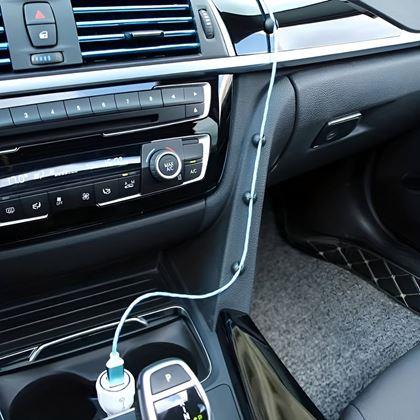 Kép valamiből 5 db öntapadós kábelrögzítő - fekete