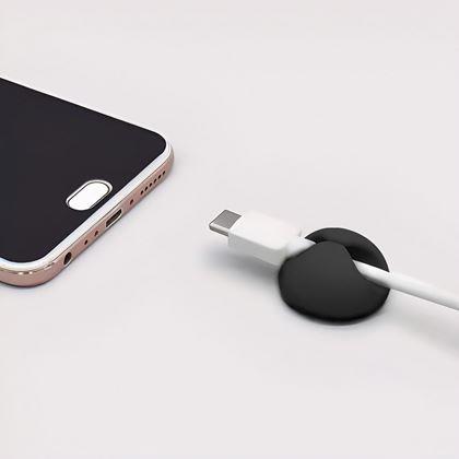 Kép valamiből 5 db öntapadós kábelrögzítő - fekete