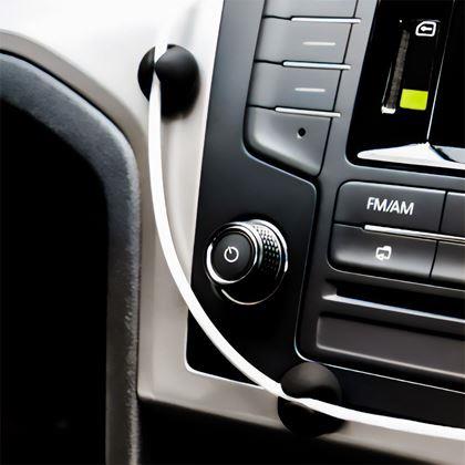 Kép valamiből 5 db öntapadós kábelrögzítő - fekete