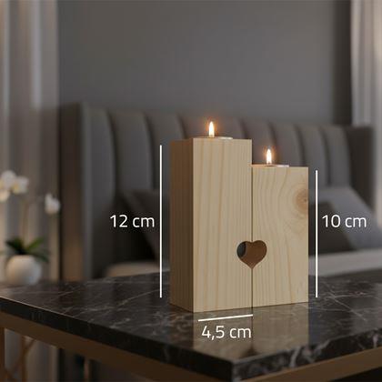 Kép valamiből Páros fa mécsestartók teamécseshez, 2 darab - mandala