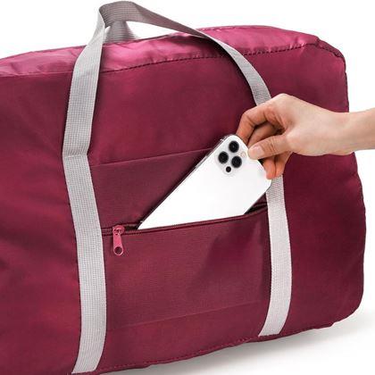 Kép valamiből Összehajtható utazótáska – bordó
