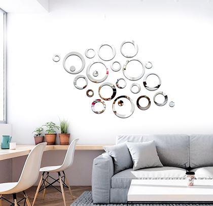 Kép valamiből Fal/tükör matricák - körök