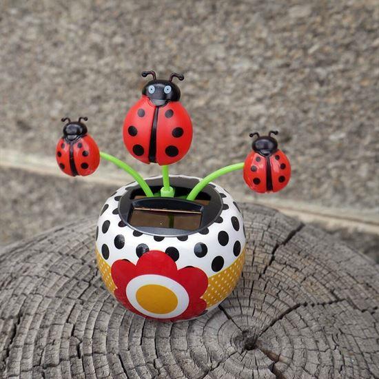 Kép valamiből Napelemes virág  - katicabogár