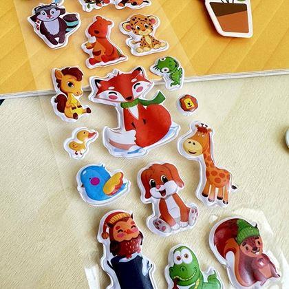 Kép valamiből Domború matricák állatkákkal  -  róka és barátai