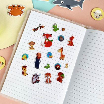 Kép valamiből Domború matricák állatkákkal  -  róka és barátai