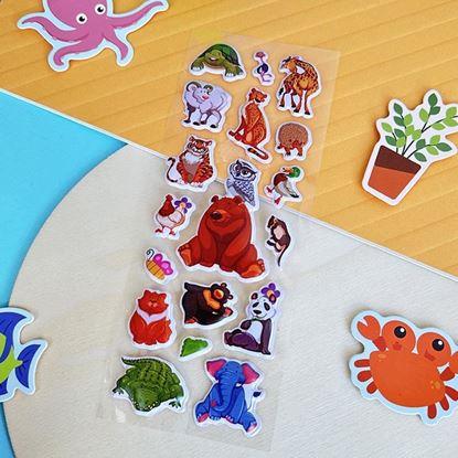 Kép Domború matricák állatkákkal 