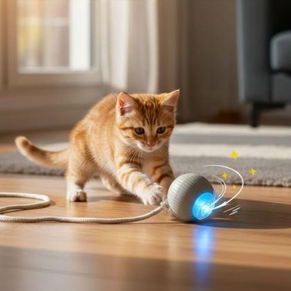 Kép valamiből Tölthető mozgó labda állatoknak