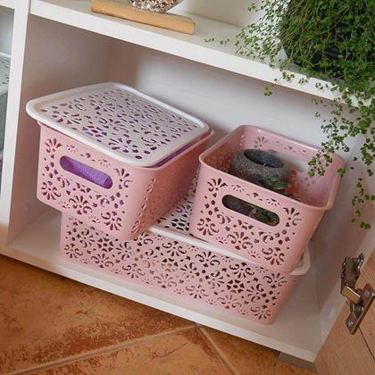 Kép valamiből Kis tárolódoboz tetővel  -  kék