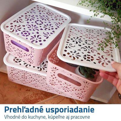 Kép valamiből Kis tárolódoboz tetővel  -  kék