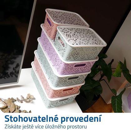 Kép valamiből Kis tárolódoboz tetővel  -  kék