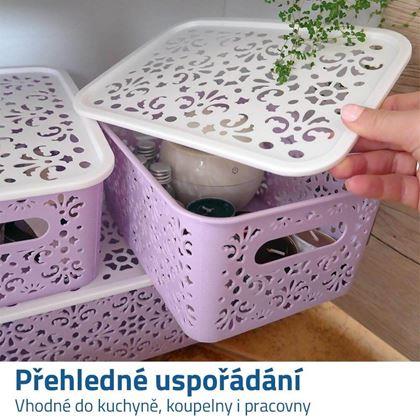 Kép valamiből Kis tárolódoboz tetővel  -  kék