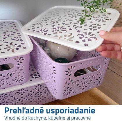 Kép valamiből Kis tárolódoboz tetővel  -  kék