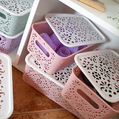 Kép valamiből Kis tárolódoboz tetővel  -  kék