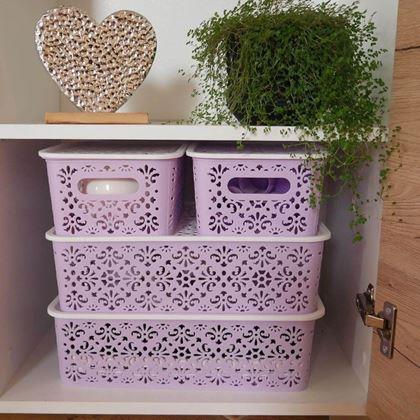 Kép valamiből Kis tárolódoboz tetővel  -  kék