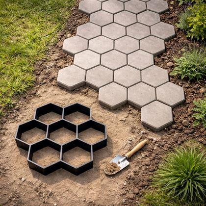 Kép valamiből Beton öntőforma sablon járdához 30x30 cm