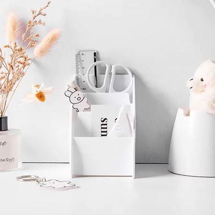 Kép valamiből Asztali rendszerező rekeszekkel  -  fehér