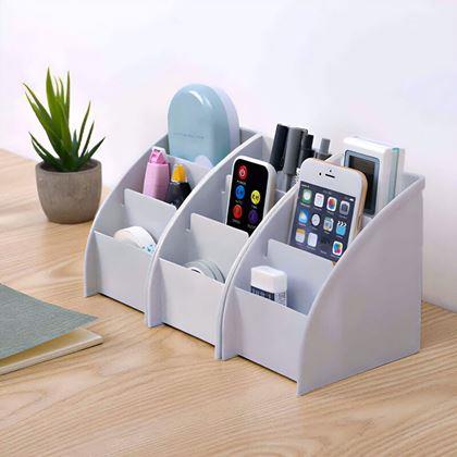 Kép valamiből Asztali rendszerező rekeszekkel  -  világosszürke