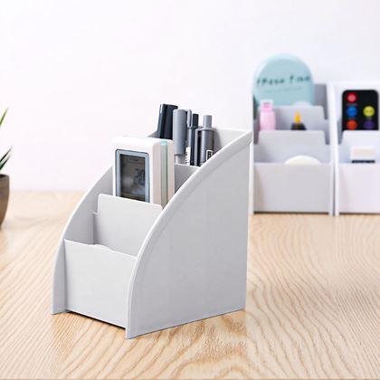 Kép valamiből Asztali rendszerező rekeszekkel  -  világosszürke