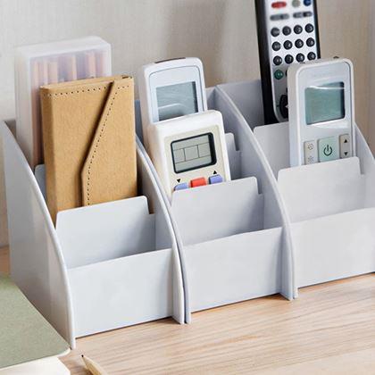 Kép valamiből Asztali rendszerező rekeszekkel  -  világosszürke