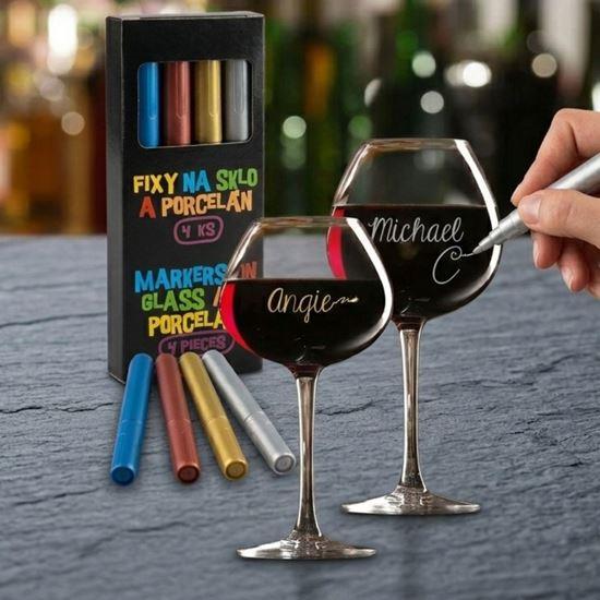 Kép valamiből Üveg és porcelán filctoll 4 db