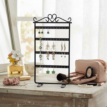 Kép valamiből Stojan na šperky a náušnice kovový - černý - 