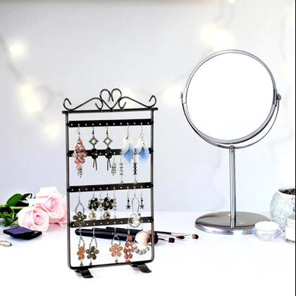 Kép valamiből Stojan na šperky a náušnice kovový - černý - 