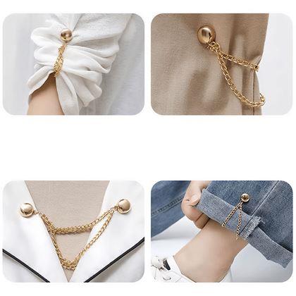 Kép valamiből Mágneses láncos nadrágszár-rövidítő csat – ezüst