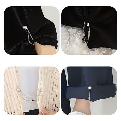 Kép valamiből Mágneses láncos nadrágszár-rövidítő csat – ezüst