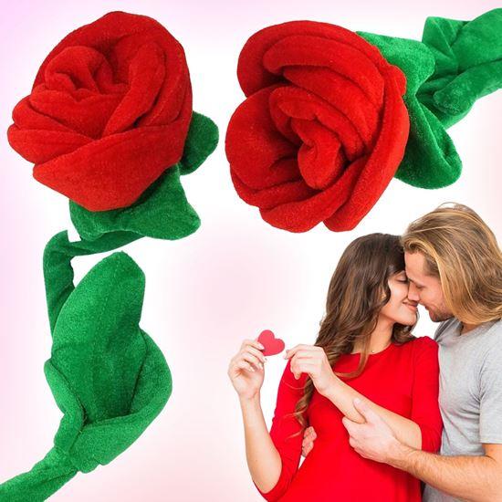 Kép valamiből Plüss vörös rózsa