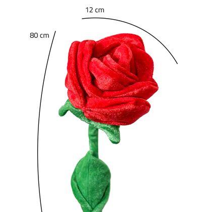 Kép valamiből Plüss vörös rózsa