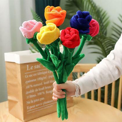 Kép valamiből Plüss vörös rózsa