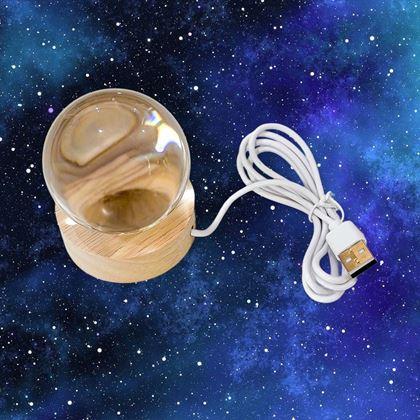 Kép valamiből LED világító üveggömb - macska