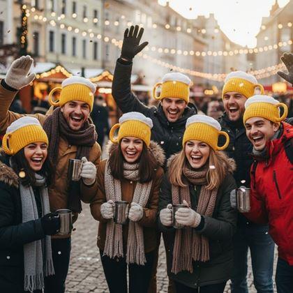 Kép valamiből Kötött sapka - füllel ellátott korsó