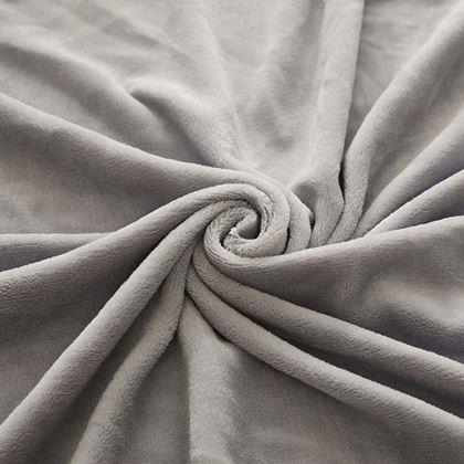 Kép valamiből Mikroplüss lepedő 90 x 200 cm  - világosszürke