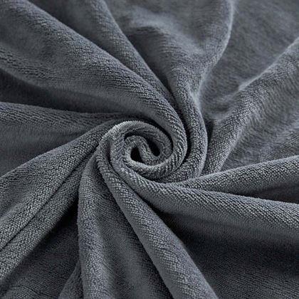 Kép valamiből Mikroplüss lepedő 90 x 200 cm  - sötétszürke