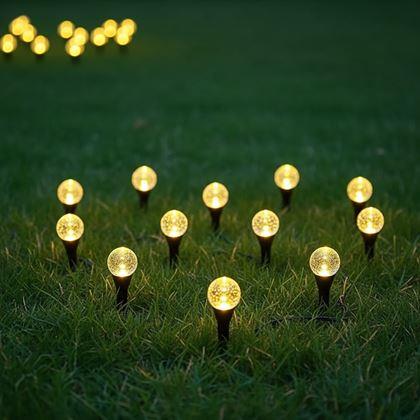 Kép valamiből Napelemes buborékos talajlámpa, 10 db