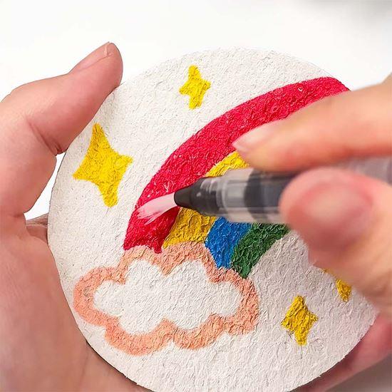 Kép valamiből 3D festés habpapírra, 10 db