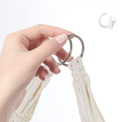 Kép valamiből Függő makramé polc, 2 szintes