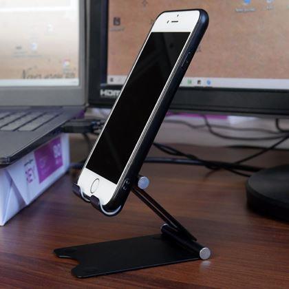 Kép valamiből Fém mobiltelefon tartó - fekete