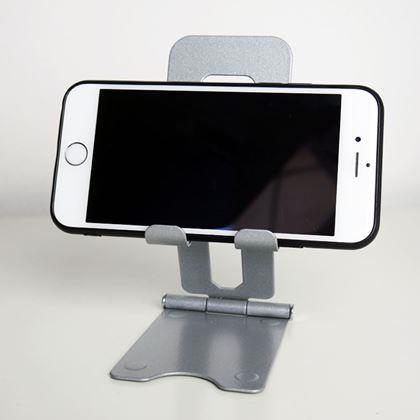 Kép valamiből Fém mobiltelefon tartó - ezüst