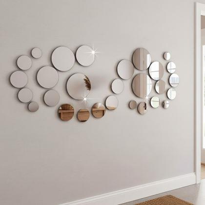 Kép valamiből Fal/tükör matricák - karikák 32 db