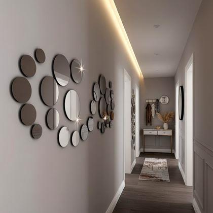 Kép valamiből Fal/tükör matricák - karikák 32 db